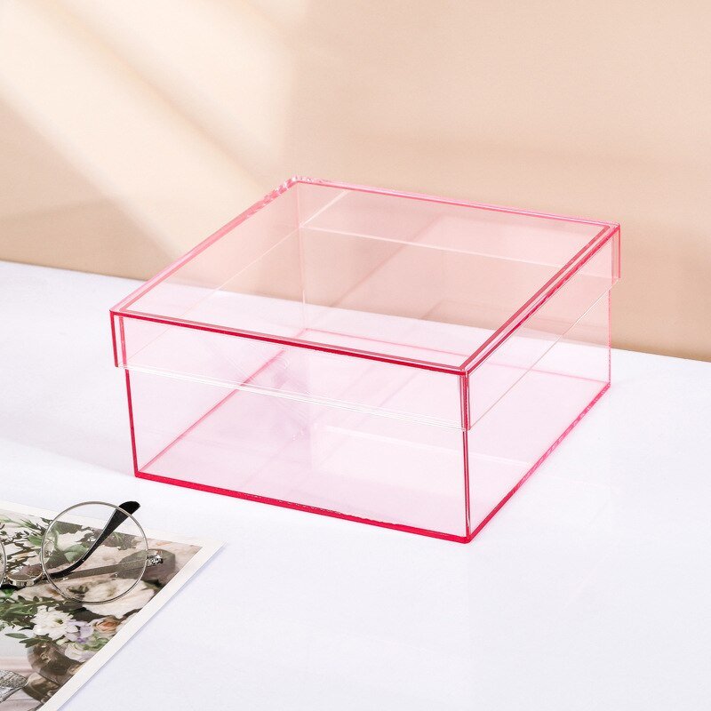 Junips | Colorful Acrylic Storage Organizer Box With Lid