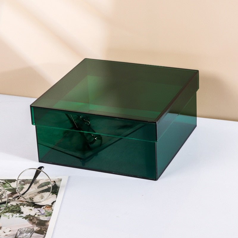 Junips | Colorful Acrylic Storage Organizer Box With Lid