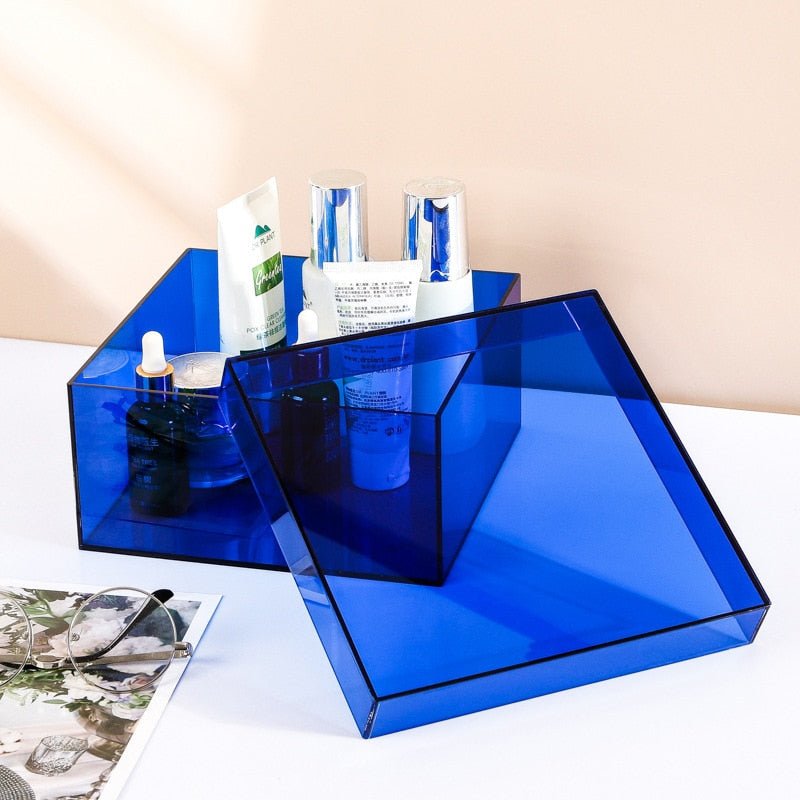 Junips | Colorful Acrylic Storage Organizer Box With Lid