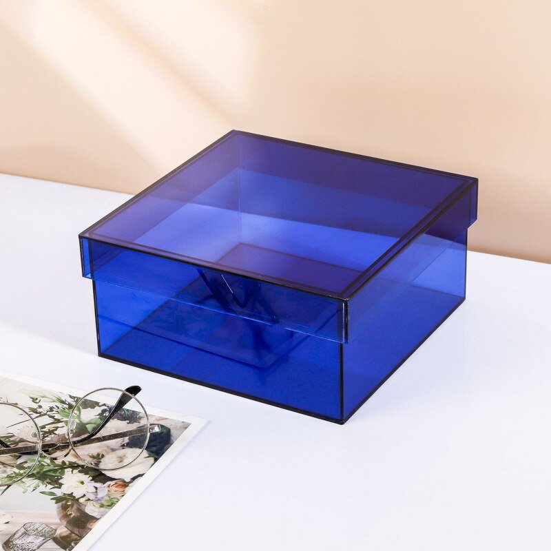 Junips | Colorful Acrylic Storage Organizer Box With Lid