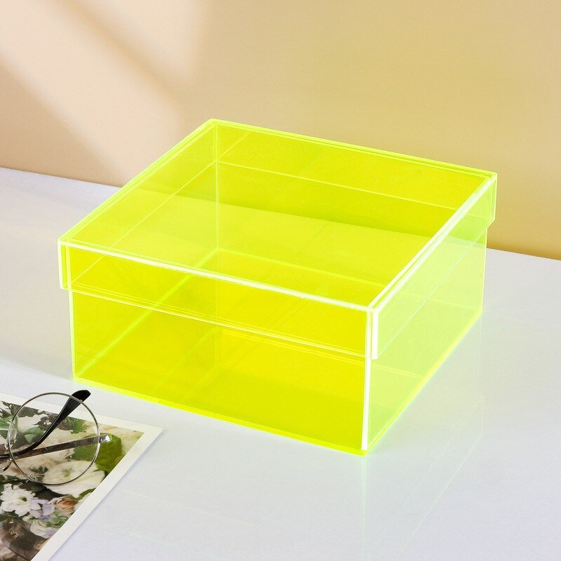Junips | Colorful Acrylic Storage Organizer Box With Lid