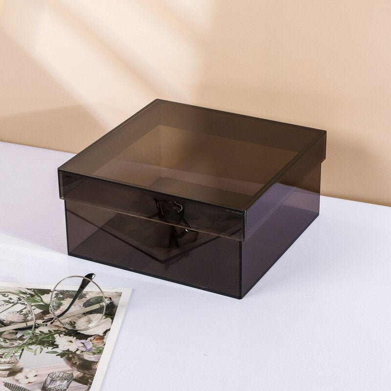 Junips | Colorful Acrylic Storage Organizer Box With Lid