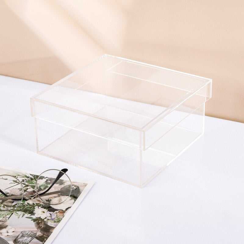 Junips | Colorful Acrylic Storage Organizer Box With Lid