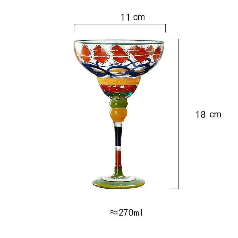 Junips | Colorful Margarita Cocktail Glass