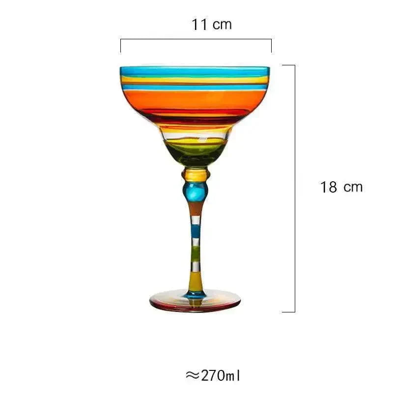 Junips | Colorful Margarita Cocktail Glass