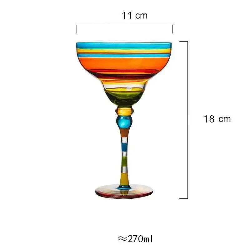 Junips | Colorful Margarita Cocktail Glass