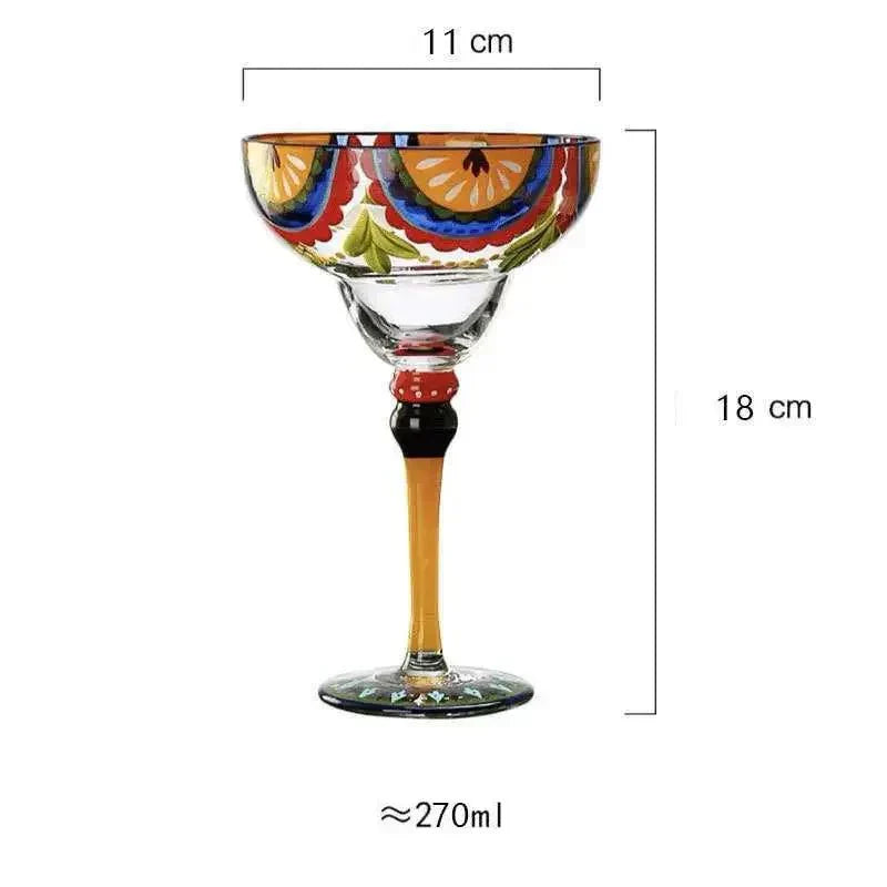 Junips | Colorful Margarita Cocktail Glass