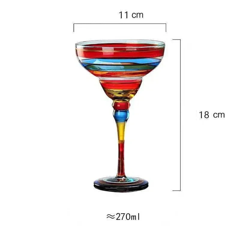Junips | Colorful Margarita Cocktail Glass