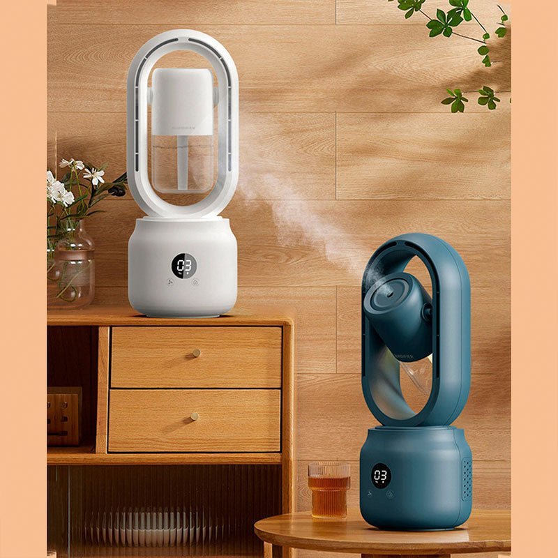 Junips | COOLMIST – Portable Bladeless Fan with Humidifier and Night Light
