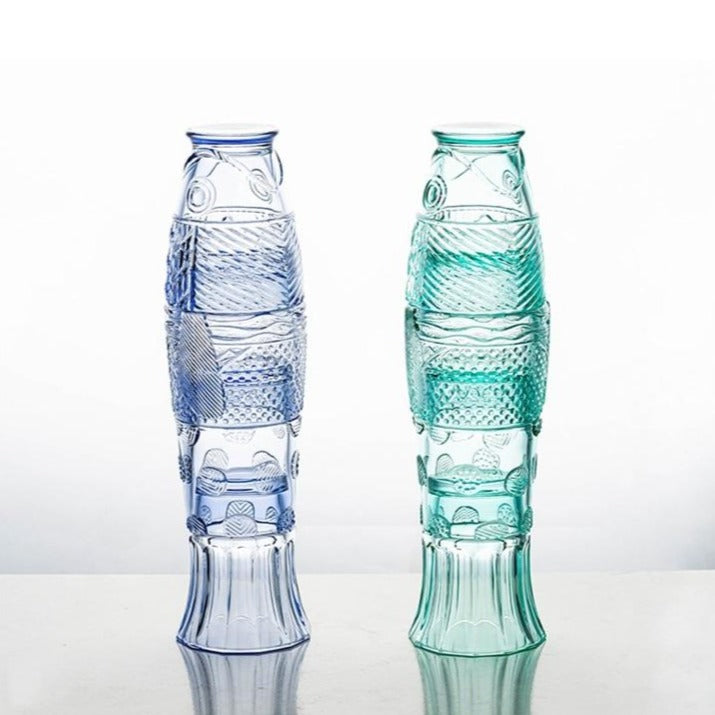 Junips | Colored Glass Cup Set in Koi Fish Shape - Sale