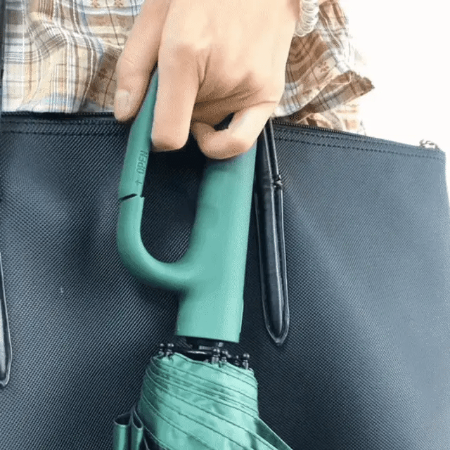 Junips | Wind-Resistant Automatic Folding Umbrella with Large Buckle Handle – Compact & Durable