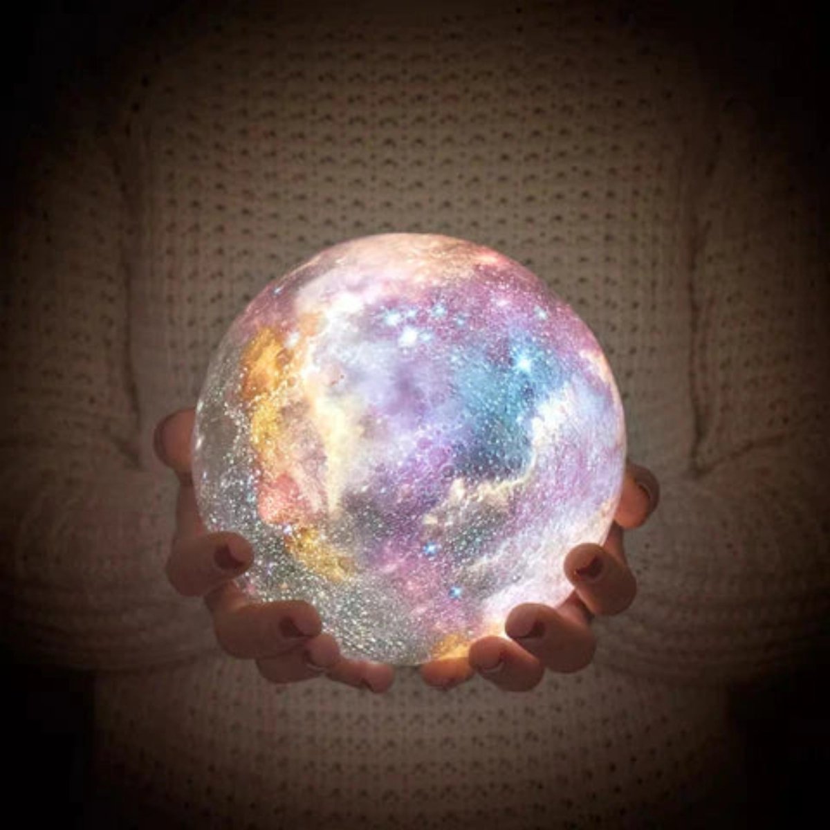 Junips | CosmoShine – Multicolor Moon Night Light with Remote Control