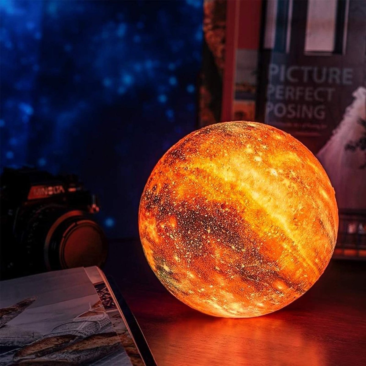 Junips | CosmoShine – Multicolor Moon Night Light with Remote Control