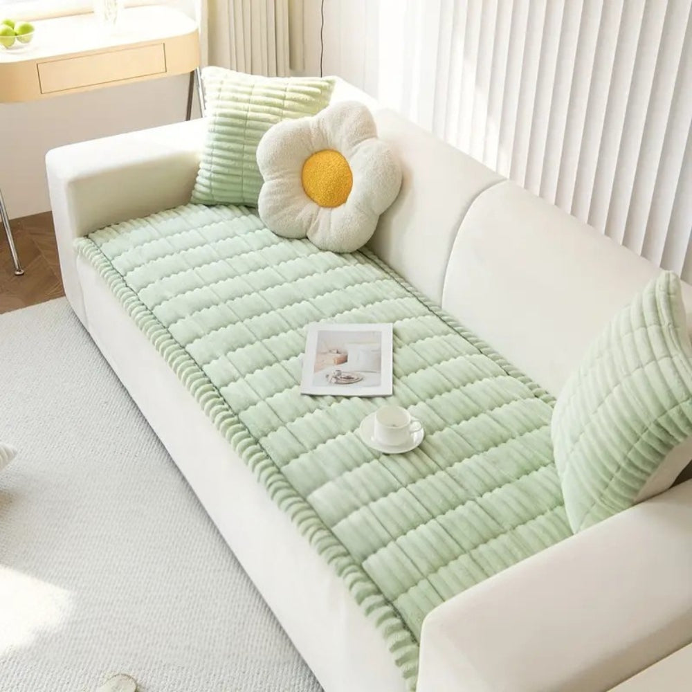 Junips | Flannel Sofa Cover Quilted Design