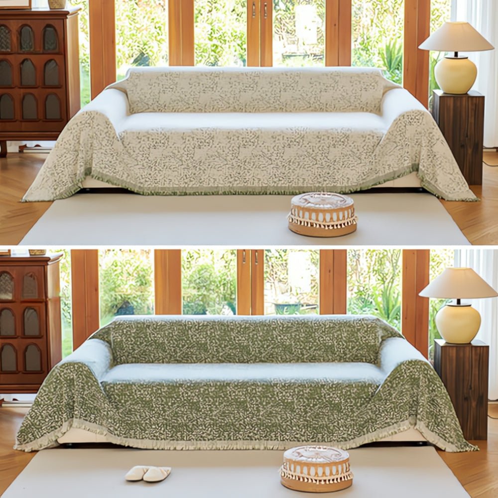 Junips | CozyNest – Reversible Microfiber Sofa Cover, Non-Slip and Easy Care