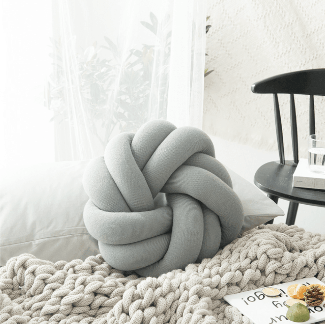 Junips | Creative Cotton Knot Ball Pillow