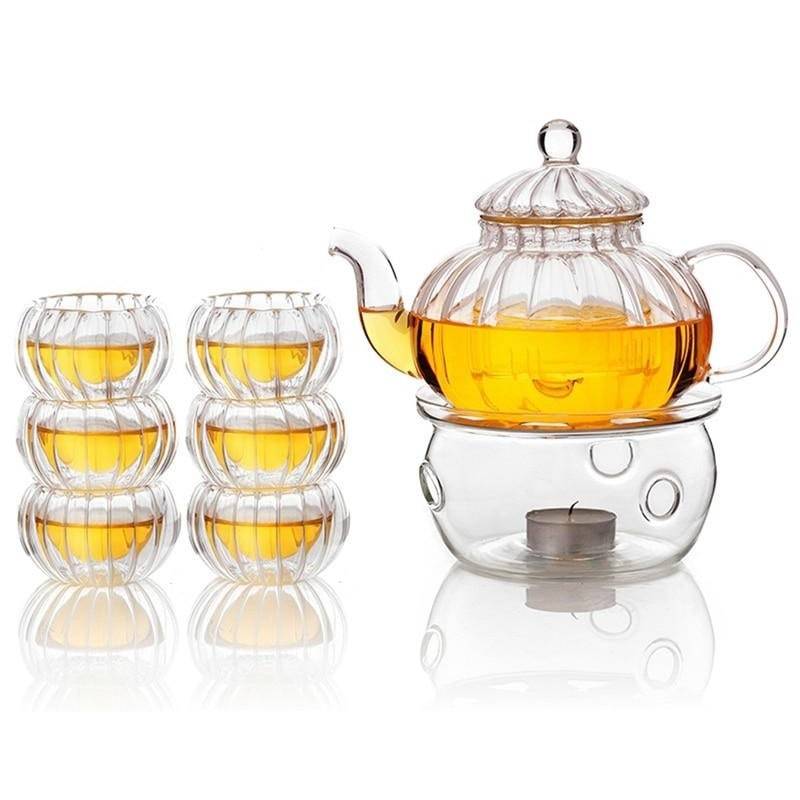 Junips | Crystal Clear Glass Teapot Set