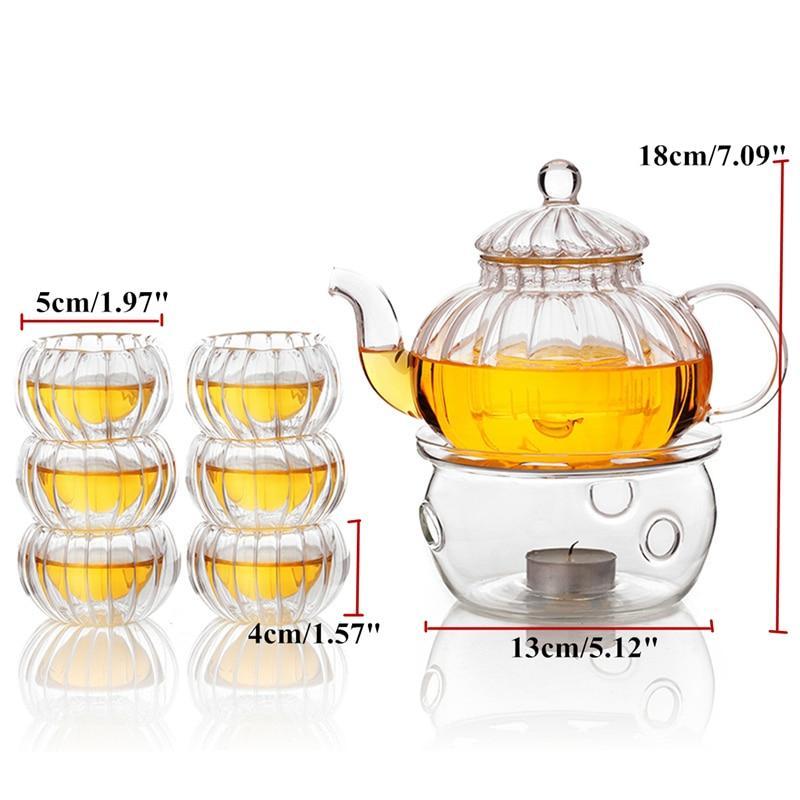 Junips | Crystal Clear Glass Teapot Set
