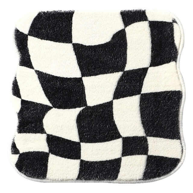 Junips | Curvy Checker Mini Tufted Carpet