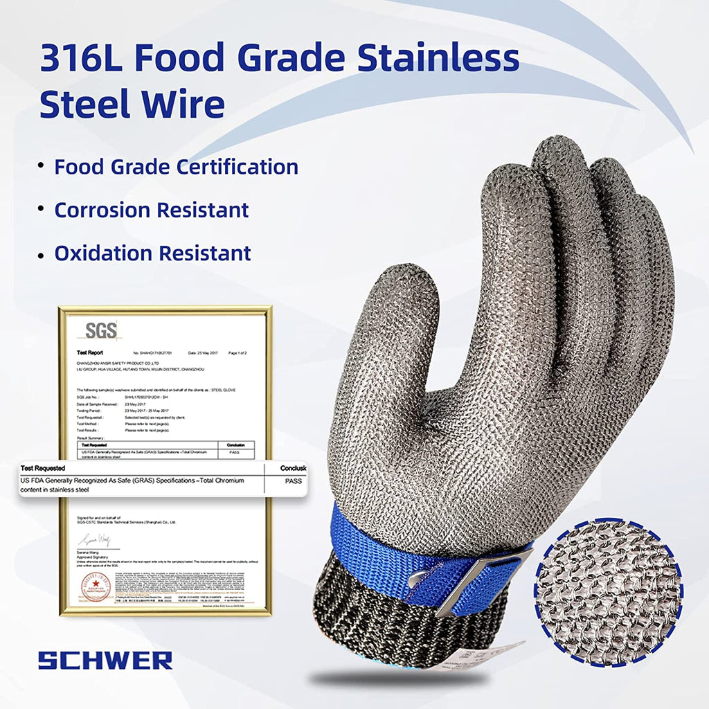 Junips | Food grade stainless steel mesh metal glove