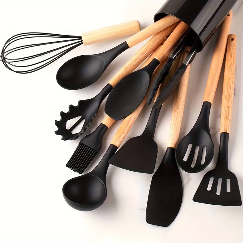 Junips | Silicone Kitchen Tools Set – Heat Resistant and Scratch Resistant