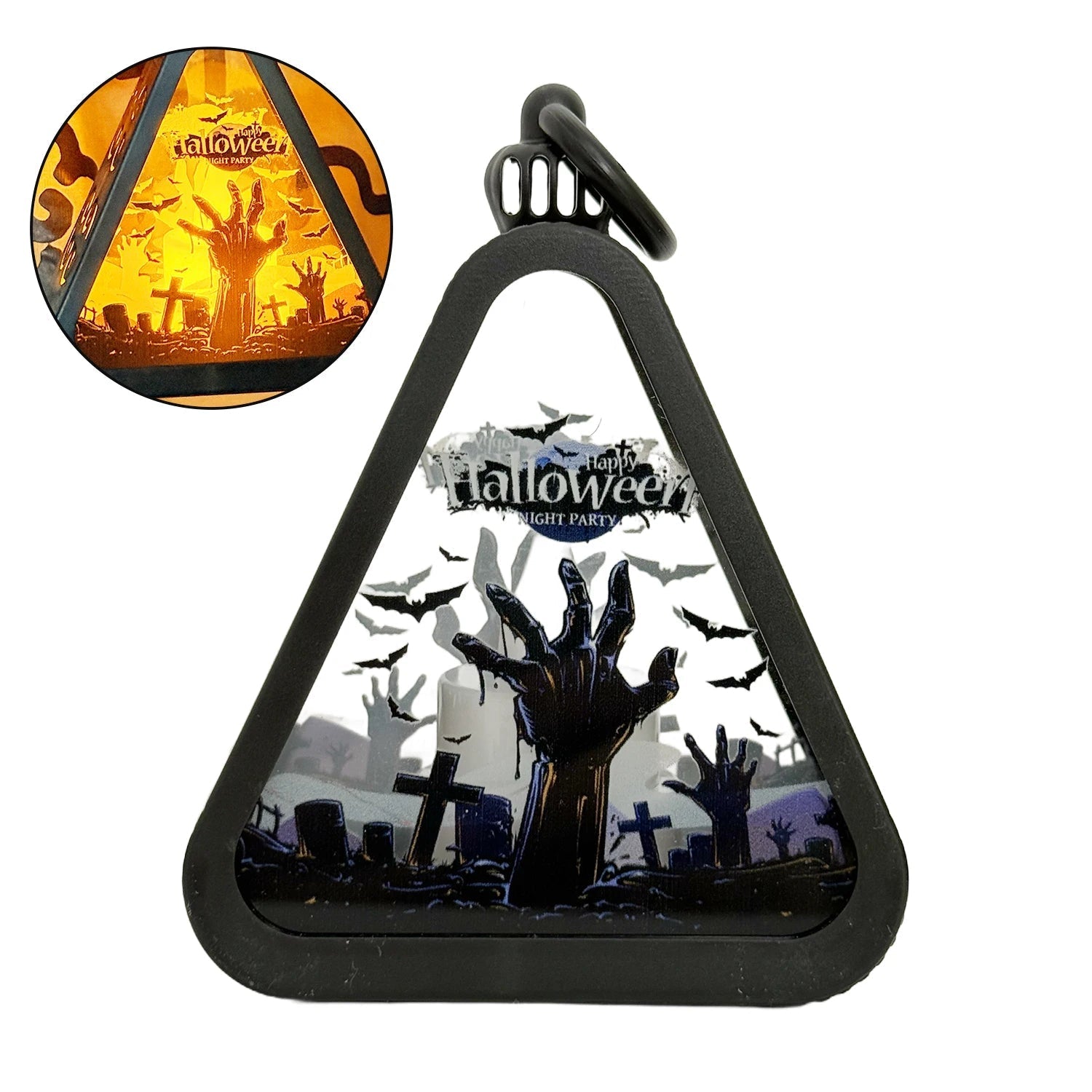 Junips | Halloween Decor Triangle Table Lamp