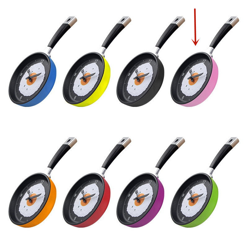 Junips | Fried Egg Pan Clock Silent Clock Wall Clock Wall Clock