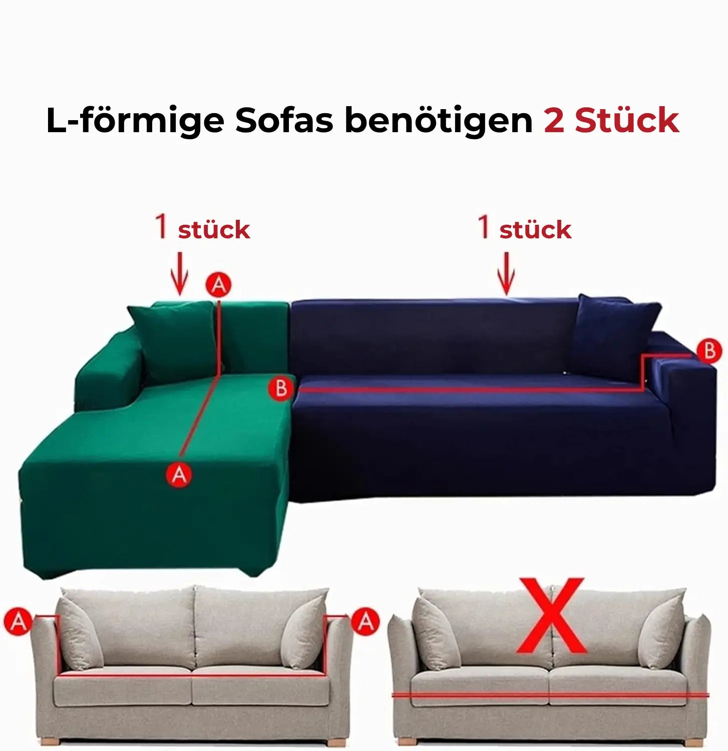 Junips | SofaGuard™ | Elastic Velvet Sofa Cover that Saves You Money