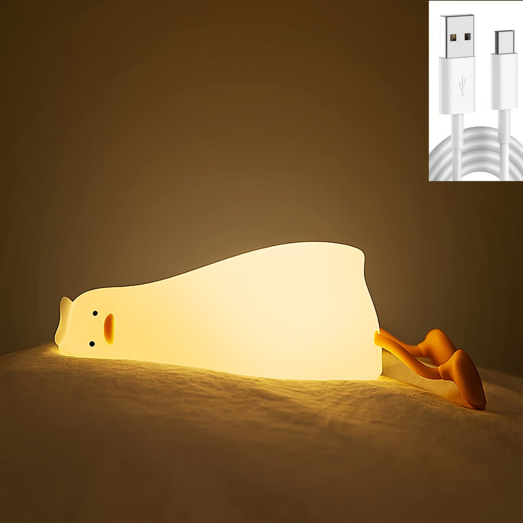 Junips | Sleeping Duck Lamp - Rechargeable Dimmable Silicone Night Light