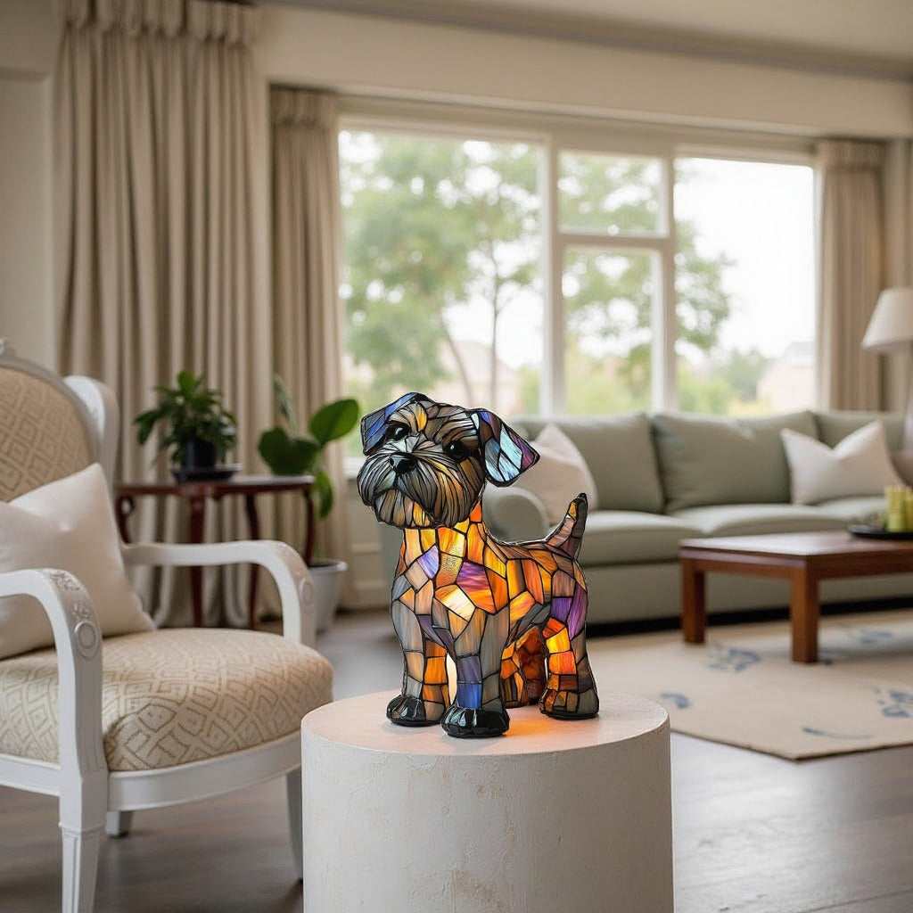 Junips | GlowPaw Dog Tribute Lamp – Handmade Acrylic Night Light for Dog Lovers (USB Powered)
