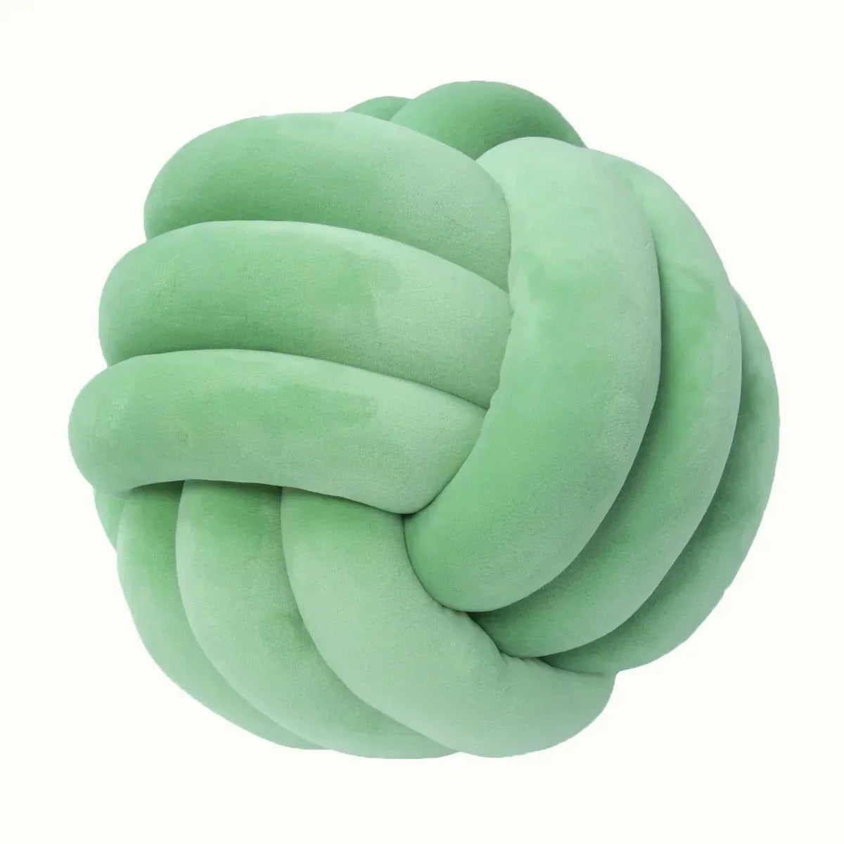 Junips | Decorative knotted suede-look ball soft cushion
