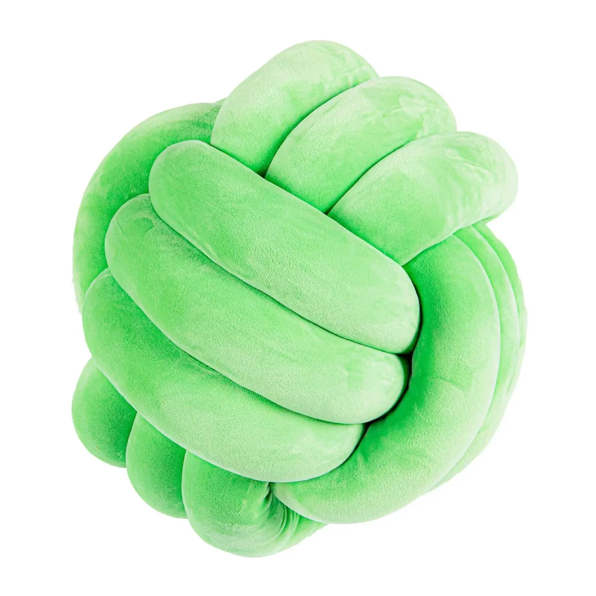 Junips | Decorative knotted suede-look ball soft cushion