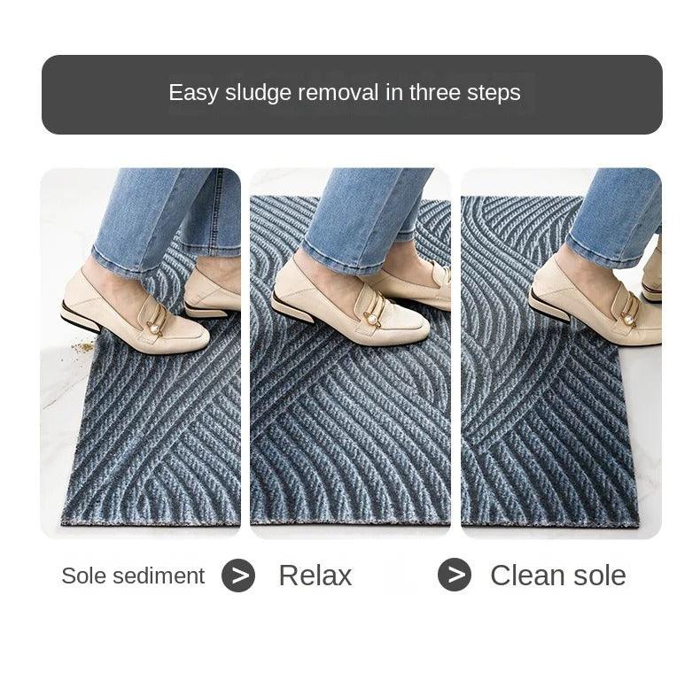 Junips | Modern, Nordic-style PVC doormat │ Non-slip doormat for the entrance area │ Sand-removing foot mat