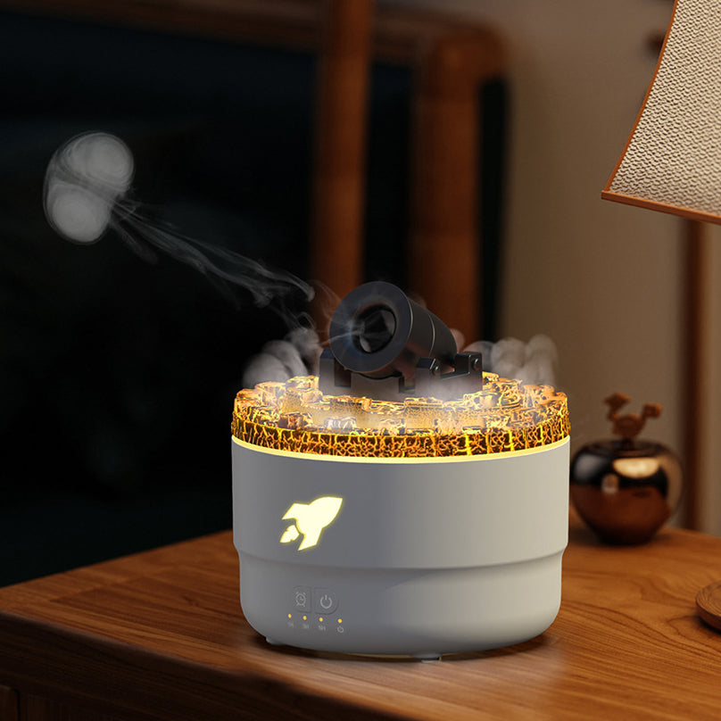 Junips | Cannon Humidifier Aroma Diffuser Water Mist Night Light Lava Perfect Gift