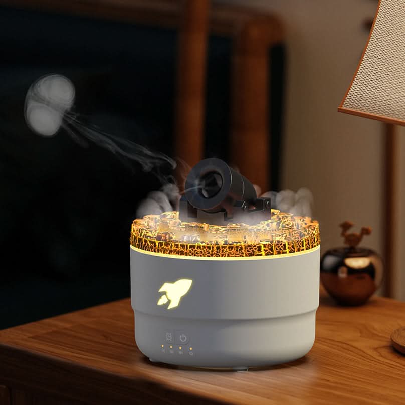 Junips | Lava Cannon Humidifier Aroma Diffuser with Mist Night Light