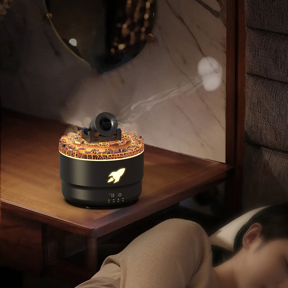 Junips | Cannon Humidifier Aroma Diffuser Water Mist Night Light Lava Perfect Gift
