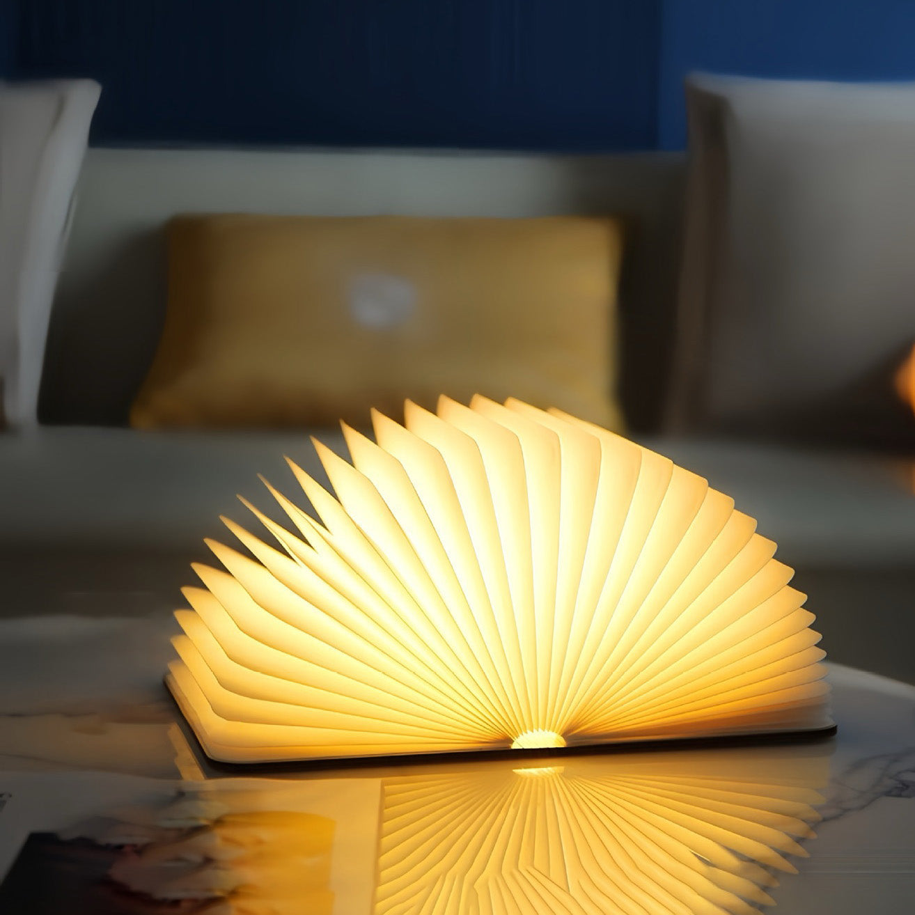 Junips | 📖 Wood book lamp - For desk study gift decoration light