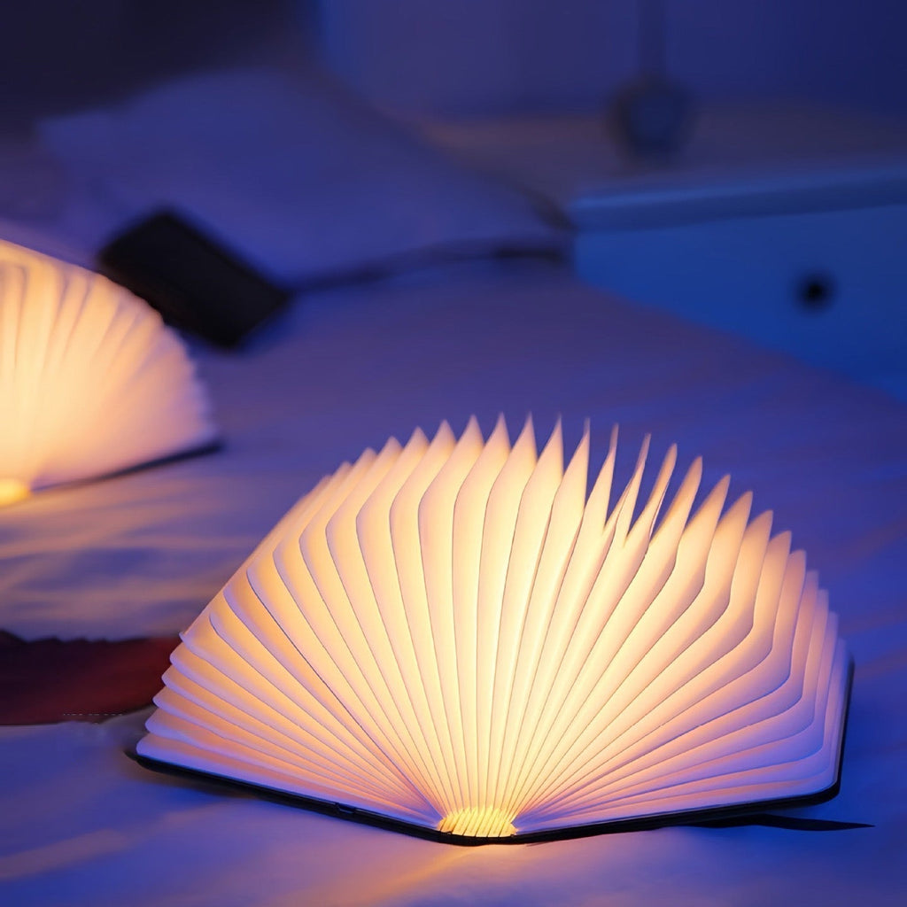 Junips | 📖 Wood book lamp - For desk study gift decoration light