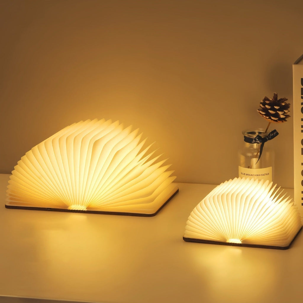 Junips | 📖 Wood book lamp - For desk study gift decoration light