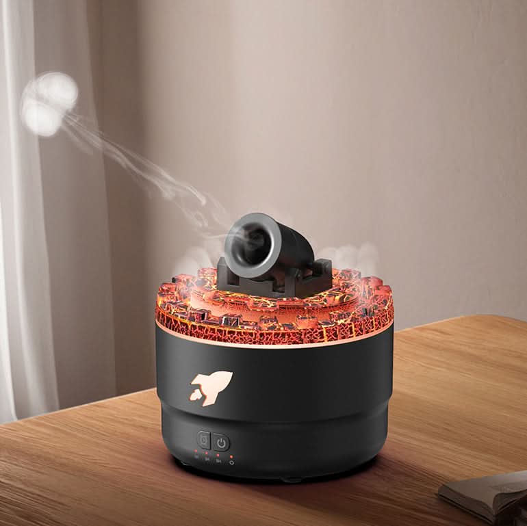 Junips | Lava Cannon Humidifier Aroma Diffuser with Mist Night Light