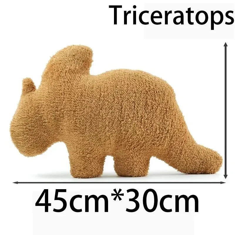 Junips | Dino Nugget Plush Cushion: Cute Dino Chicken Nugget Cushion