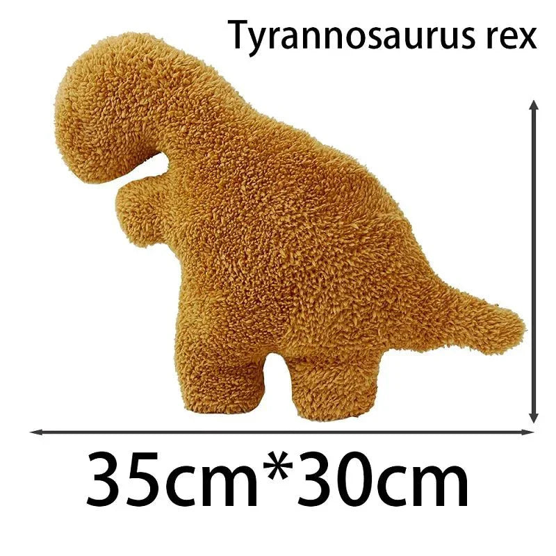 Junips | Dino Nugget Plush Cushion: Cute Dino Chicken Nugget Cushion