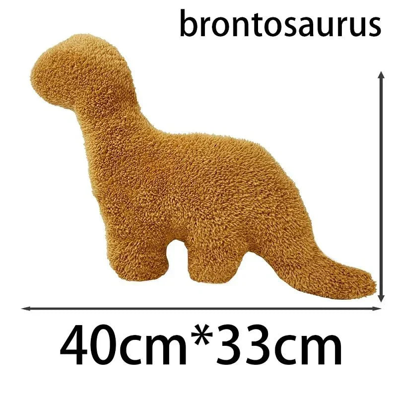 Junips | Dino Nugget Plush Cushion: Cute Dino Chicken Nugget Cushion