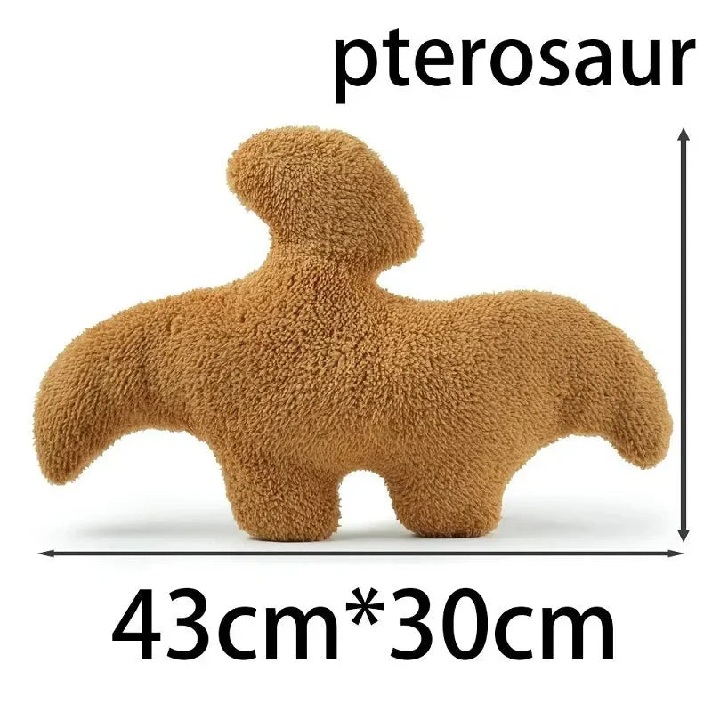 Junips | Dino Nugget Plush Cushion: Cute Dino Chicken Nugget Cushion