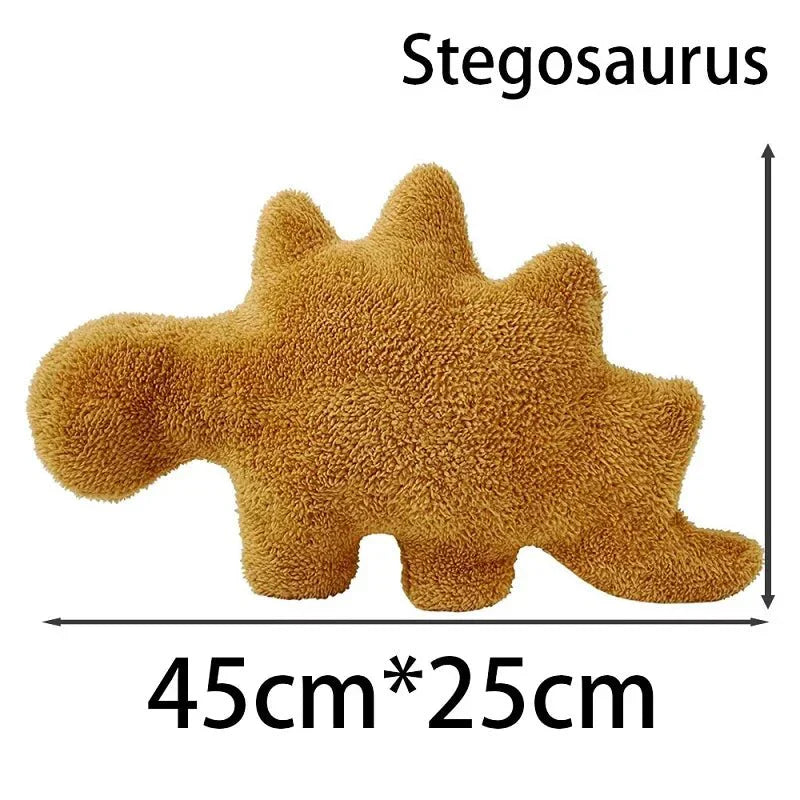 Junips | Dino Nugget Plush Cushion: Cute Dino Chicken Nugget Cushion