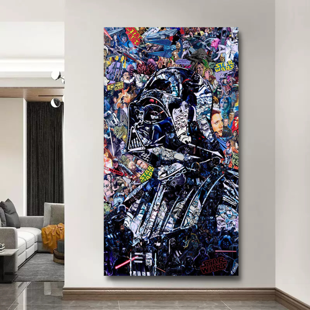 Junips | Disney Star Wars Poster Darth Vader Canvas Wall Art - Wall Decoration - Famous Wall Art