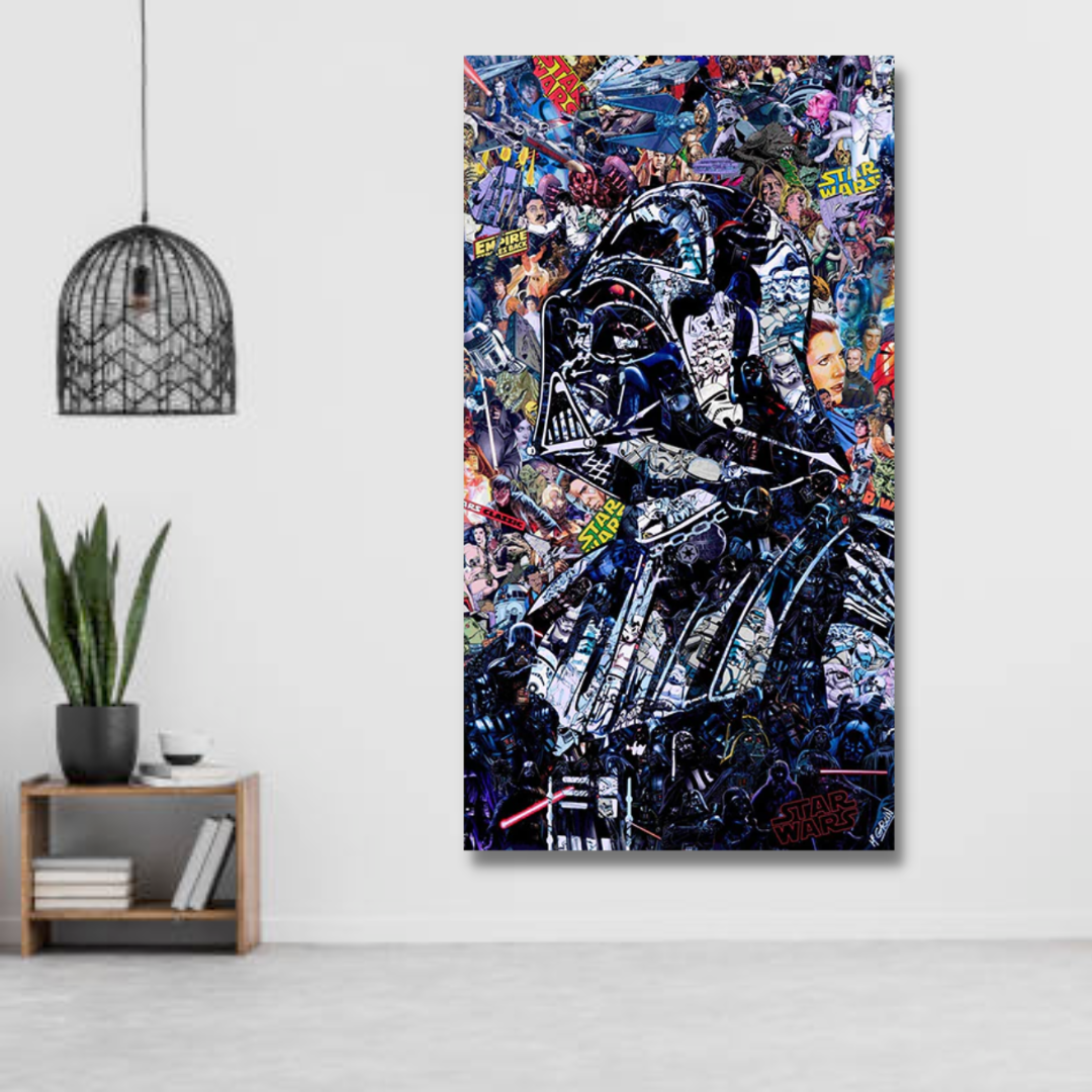 Junips | Disney Star Wars Poster Darth Vader Canvas Wall Art - Wall Decoration - Famous Wall Art