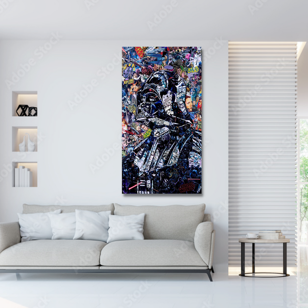 Junips | Disney Star Wars Poster Darth Vader Canvas Wall Art - Wall Decoration - Famous Wall Art