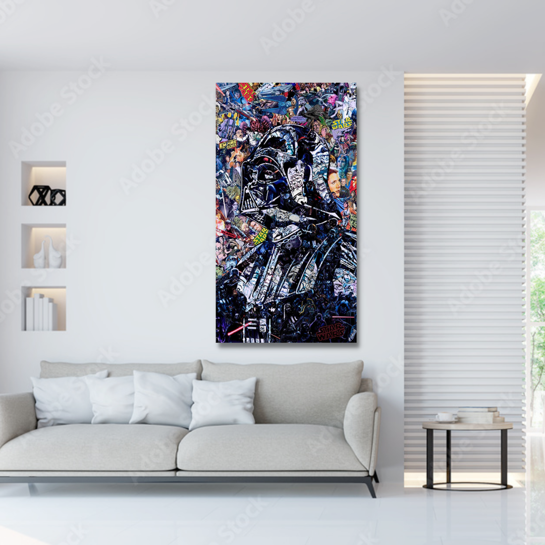 Junips | Disney Star Wars Poster Darth Vader Canvas Wall Art - Wall Decoration - Famous Wall Art