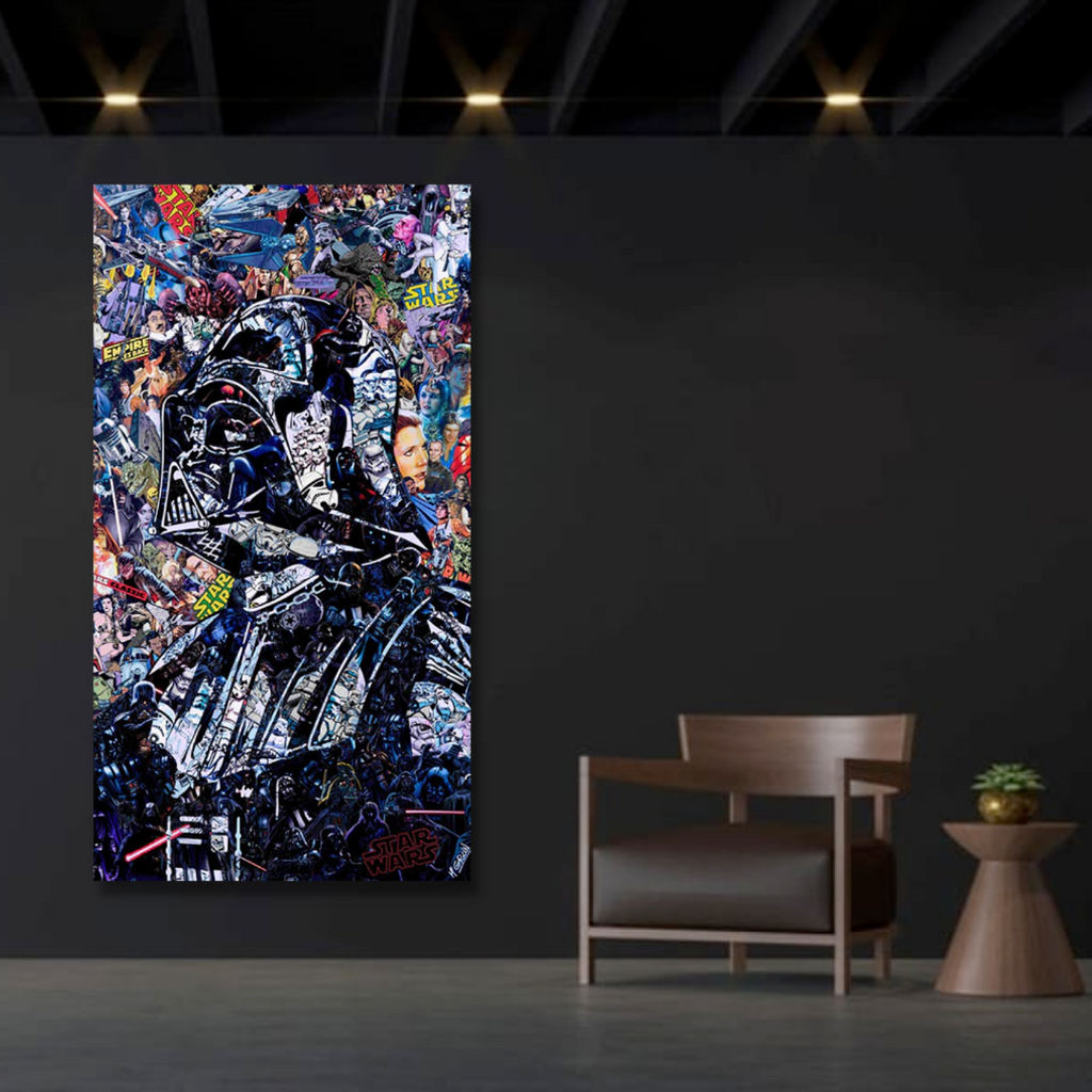 Junips | Disney Star Wars Poster Darth Vader Canvas Wall Art - Wall Decoration - Famous Wall Art